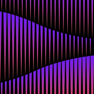 Artwork thumbnail, Modular Abstract Stripes - Purple Pattern by SBWorld