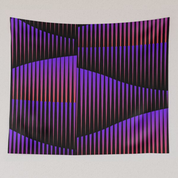 Item preview, Modular Abstract Stripes - Purple Pattern designed and sold by SBWorld.