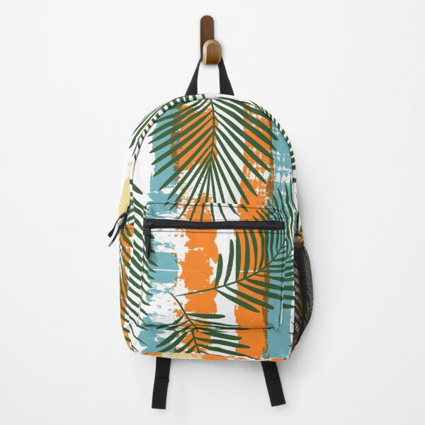 Item preview, 'Palm fronds over stripes ' designed and sold by MARYMAXMAC.