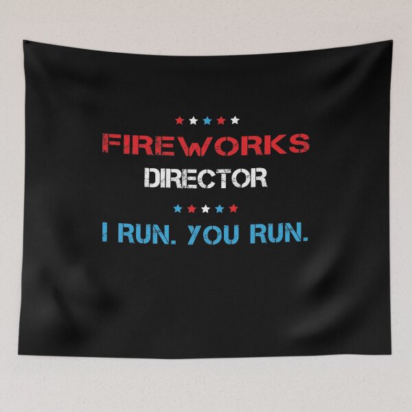 Item preview, Fireworks Director If I Run You Run T-Shirt, 4th Of July Tee T-Shirt designed and sold by midodesign20.