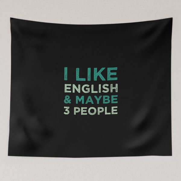 Item preview, I Like English And Maybe 3 People designed and sold by medbdj.