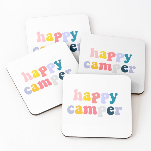 Item preview, HAPPY CAMPER STICKER designed and sold by CaliDesigns.