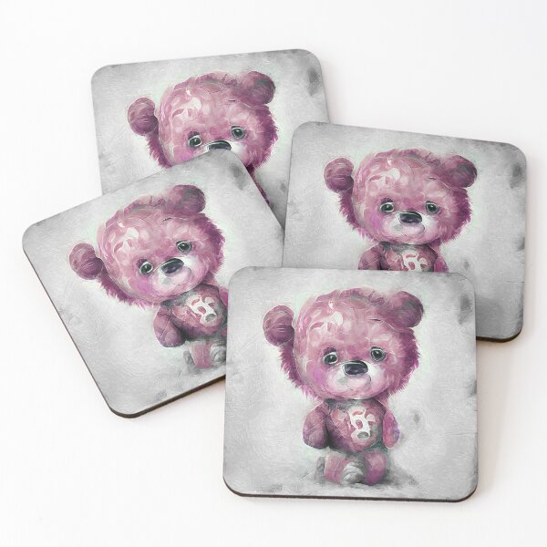 Item preview, Cute pink teddy bear designed and sold by creativedane.