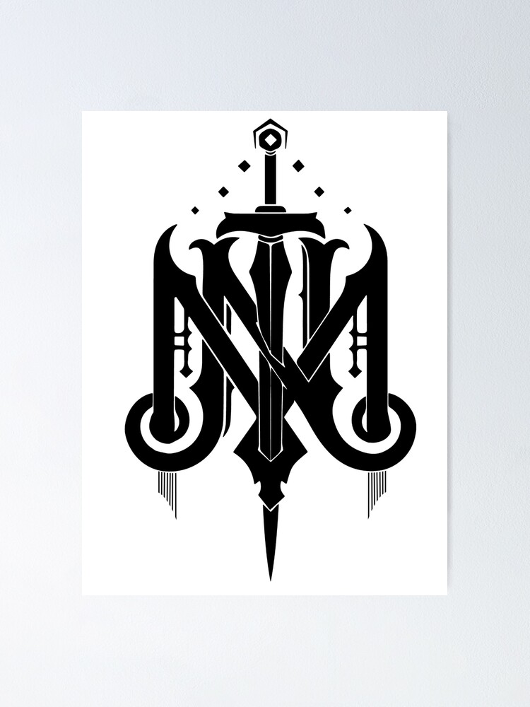 Mighty Nein Logo Poster For Sale By Acellama Redbubble