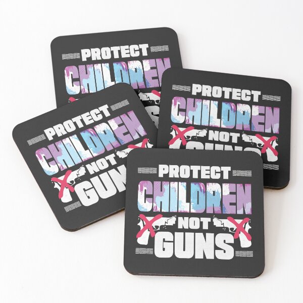 Item preview, protect children not guns - motivational Quote designed and sold by VichallanStudio.