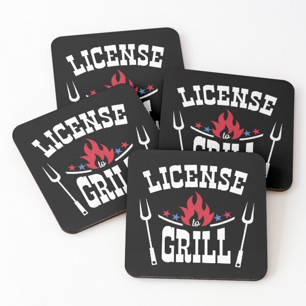 Item preview, License To Grill Funny Grilling BBQ Barbecue Quote designed and sold by ZiesMerch.