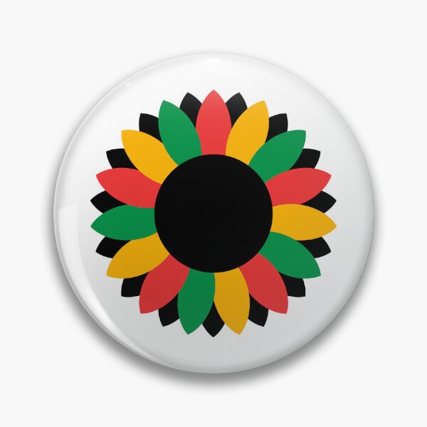 Item preview, Juneteenth Sunflower Pan African Colors African Roots designed and sold by Inspirationmotivation.