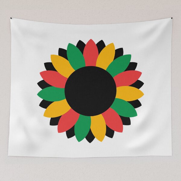 Item preview, Juneteenth Sunflower Pan African Colors African Roots designed and sold by Inspirationmotivation.