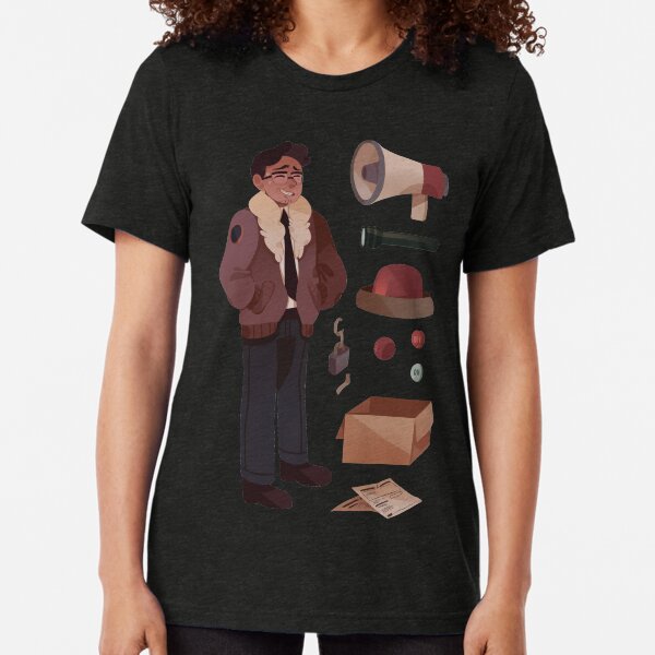 Quezon Vintage City Adult Tri-Blend V-neck T-shirt