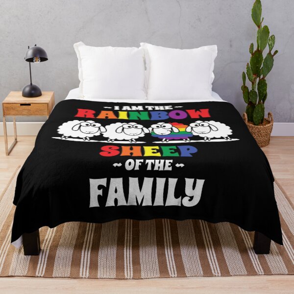 Item preview, happy pride month lgbtq month 2022 I am The Rainbow Sheep of The Family designed and sold by ecomdesign.