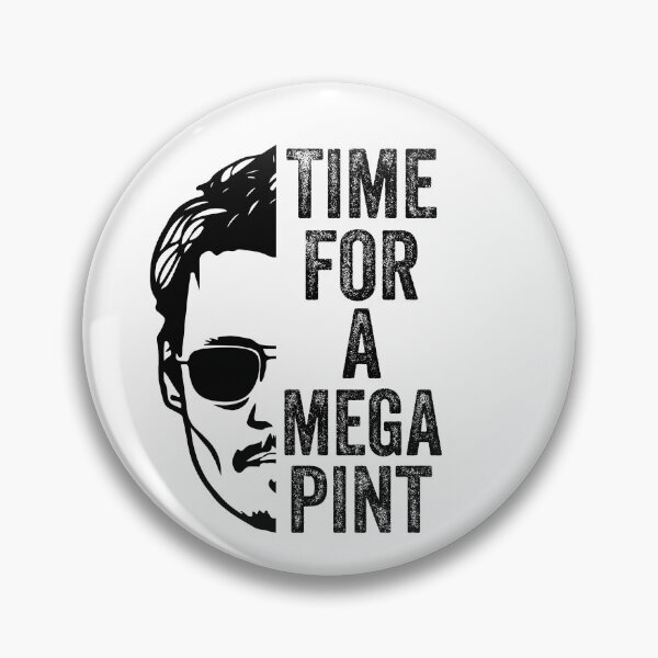 Item preview, Johnny Depp Time For A Mega Pint designed and sold by AceLlama.