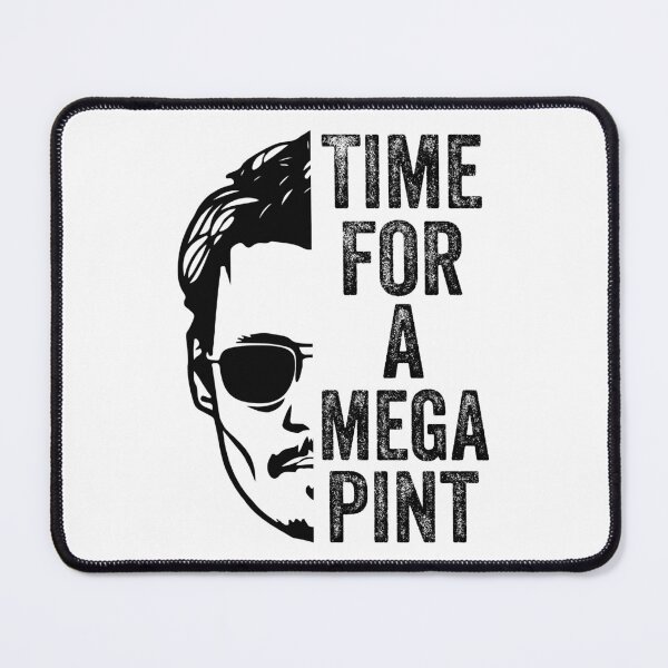 Item preview, Johnny Depp Time For A Mega Pint designed and sold by AceLlama.