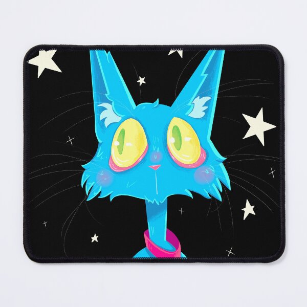 Item preview, Blue Cat with Stars designed and sold by Hannah Hurst.