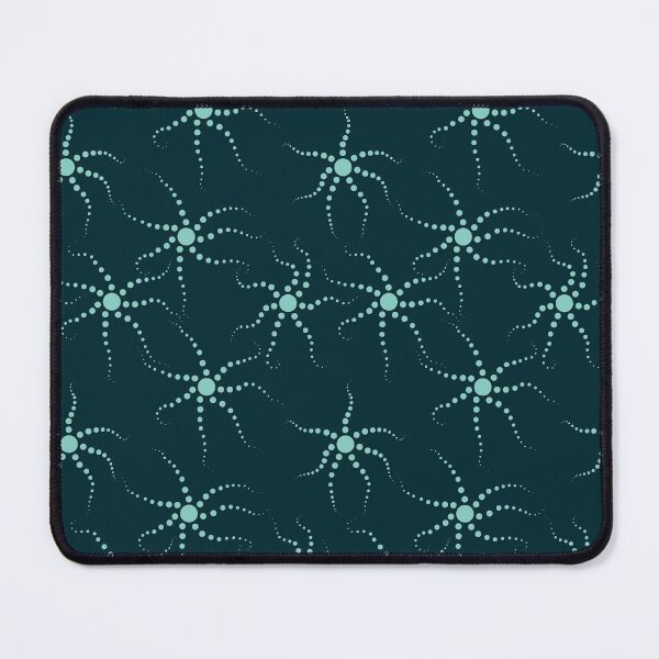 Item preview, Dot Starfish Repeating Pattern - Sea Green designed and sold by kernowerno.