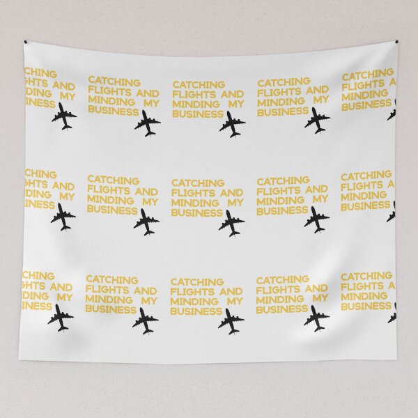 Item preview,  catching flights and minding my business  designed and sold by KHELISTORE.