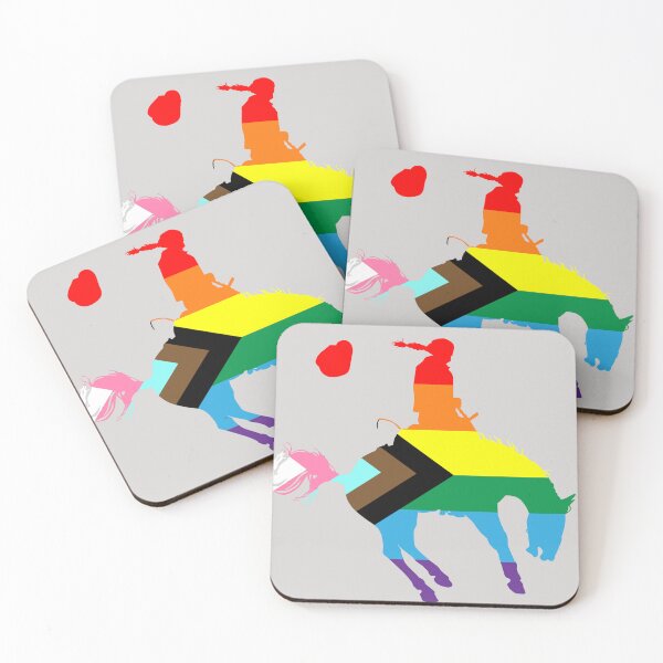 Item preview, Bronco Rider 2: Queer Pride Flag designed and sold by Zia Frazier.