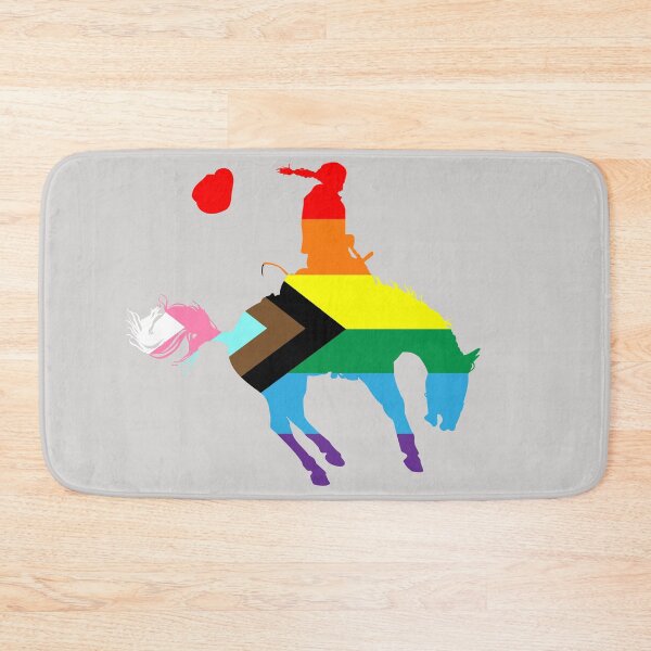 Item preview, Bronco Rider 2: Queer Pride Flag designed and sold by Zia Frazier.