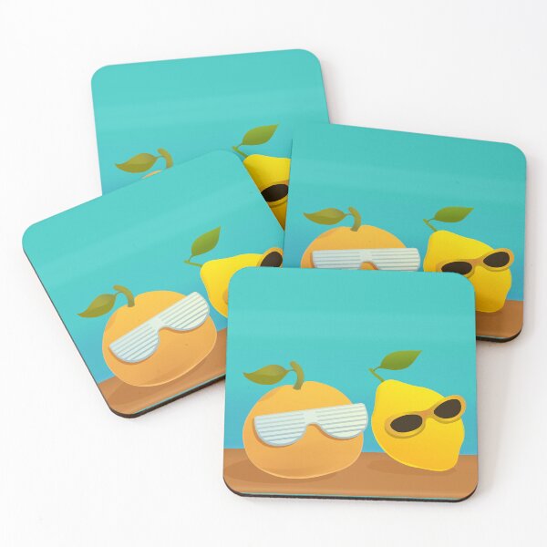 Item preview, orange lemon summer fruit shades designed and sold by MiraNomegusta.