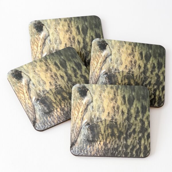 Item preview, White Crappie Skin (Natural) Fish Scales Pattern  designed and sold by CJRPics.