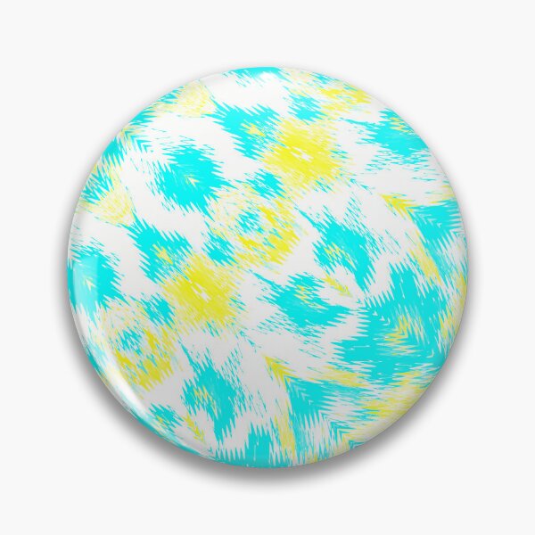 Item preview, The cyan, yellow, and white distorted kaleidoscopic pattern designed and sold by IraNiva.