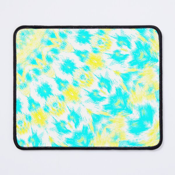Item preview, The cyan, yellow, and white distorted kaleidoscopic pattern designed and sold by IraNiva.