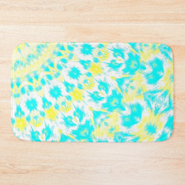 Item preview, The cyan, yellow, and white distorted kaleidoscopic pattern designed and sold by IraNiva.