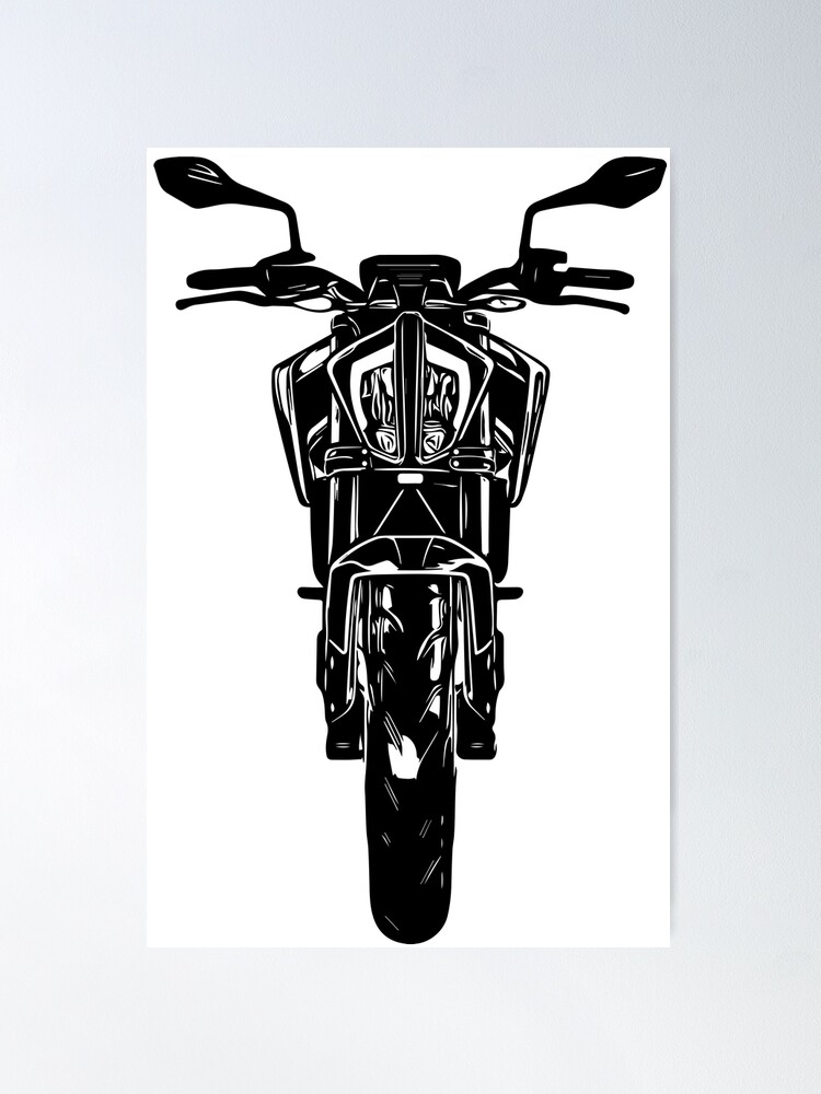 Dessin KTM Duke 125 | Dessin noir et blanc, Noir et blanc, Drawing