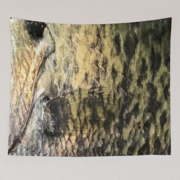 Item preview, White Crappie Skin (Natural) Fish Scales Pattern  designed and sold by CJRPics.
