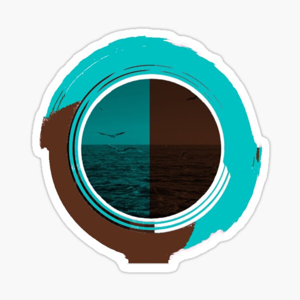 Birds at Sea Circle Sticker