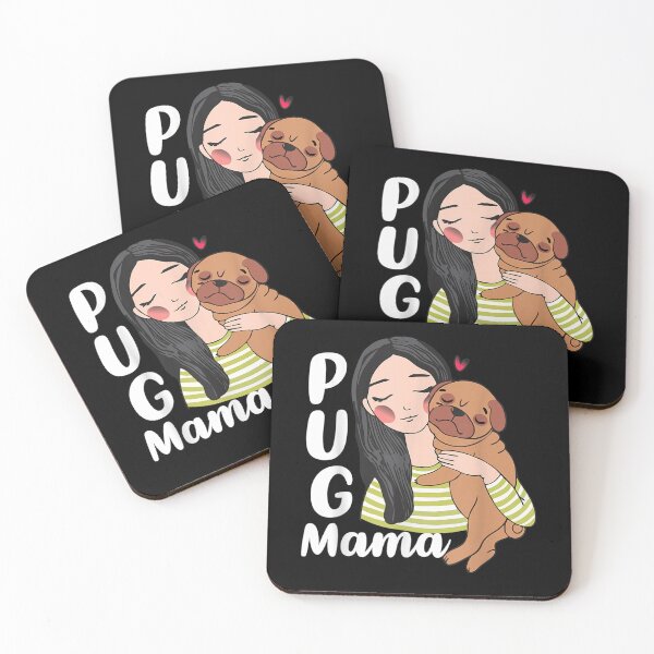 Item preview, Girls Pug Mama, Womens Dog Face, Best Dog Mom Ever  designed and sold by KeishaShop.
