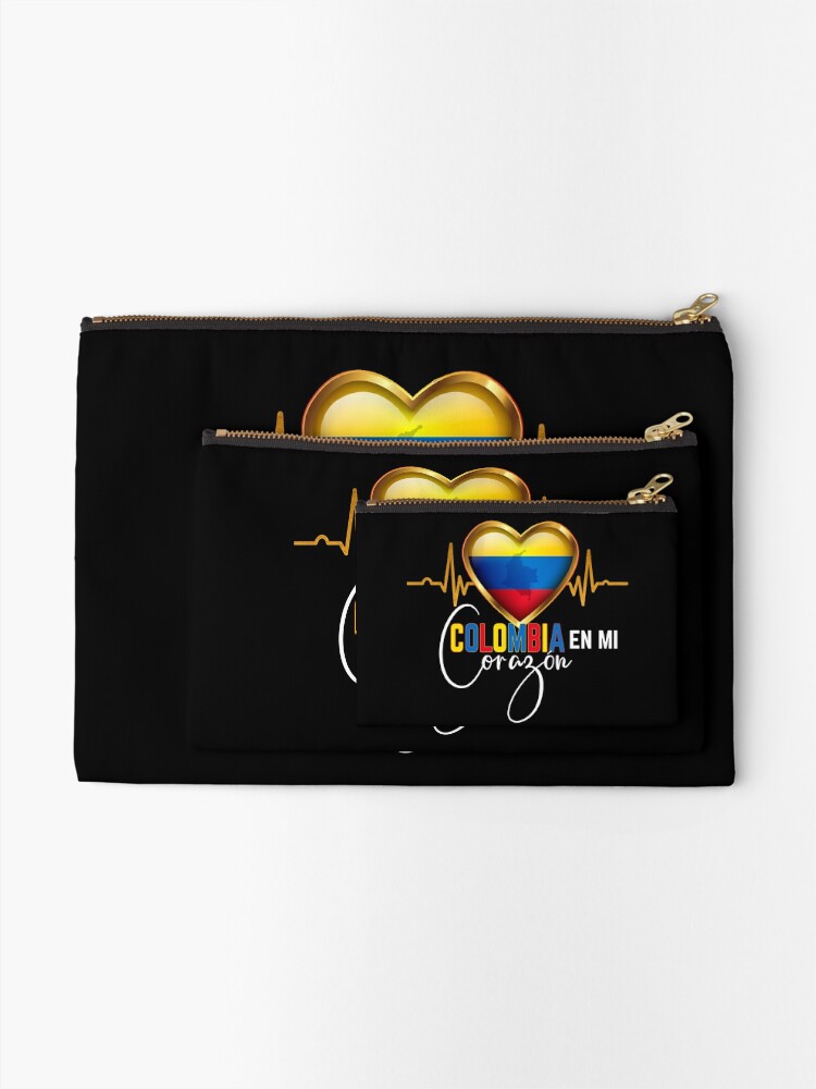 Colombia en mi Corazon Colombian Pride Matching  Zipper Pouch for Sale by  Nzgiftsandmore