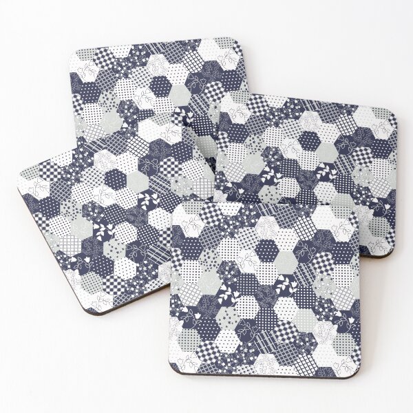 Item preview, Happy Patchwork Flowers designed and sold by pretty-os.