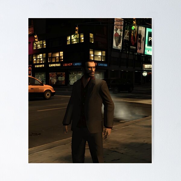 Quadro Decorativo Niko Gta 4 Poster