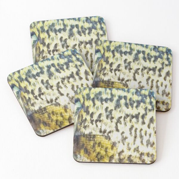 Item preview, Black Crappie Skin (Natural) Fish Scales Pattern designed and sold by CJRPics.