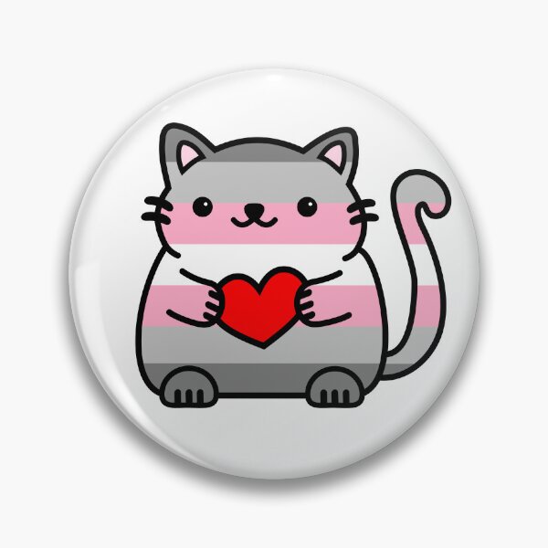 Artikelvorschau, Demigender Pride Flag Kitty - Femme entworfen und verkauft von ilexdesigns.