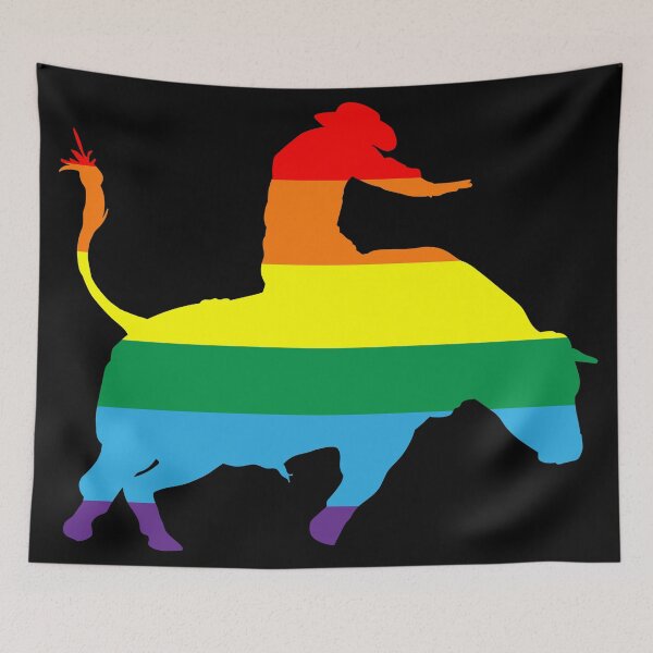 Item preview, Bull Rider 1: Pride Flag designed and sold by Zia Frazier.