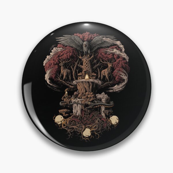 Item preview, Nordic Viking Tree of Life Yggdrasil Pagan Norse Mythology designed and sold by BluePagan.