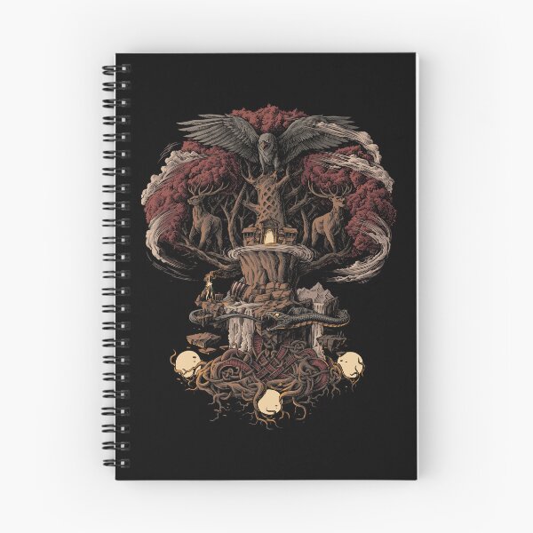 Aperçu de l'œuvre Arbre de vie viking nordique Yggdrasil Mythologie nordique païenne créée et vendue par BluePagan.