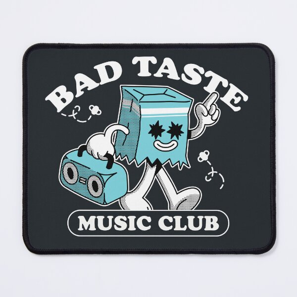 Item preview, Bad Taste in Music Club // Funny Retro Spoiled Milk Carton designed and sold by TwoTenDesign.