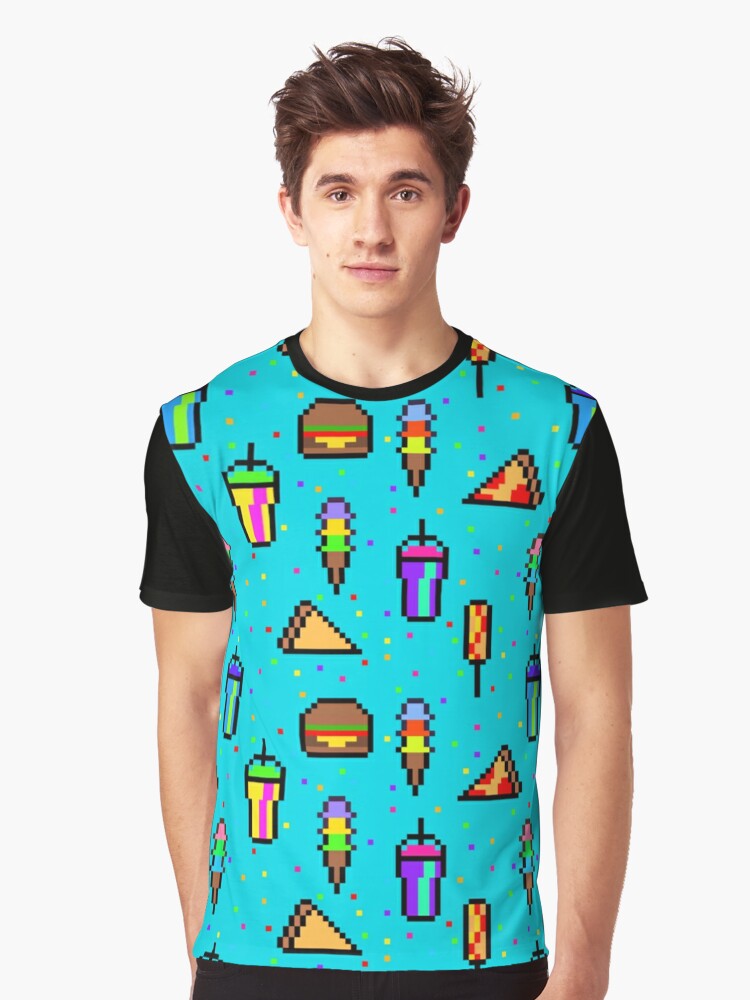 8 Bit Food T Shirt By Crazycrazydan Redbubble - roblox by crazycrazydan redbubble