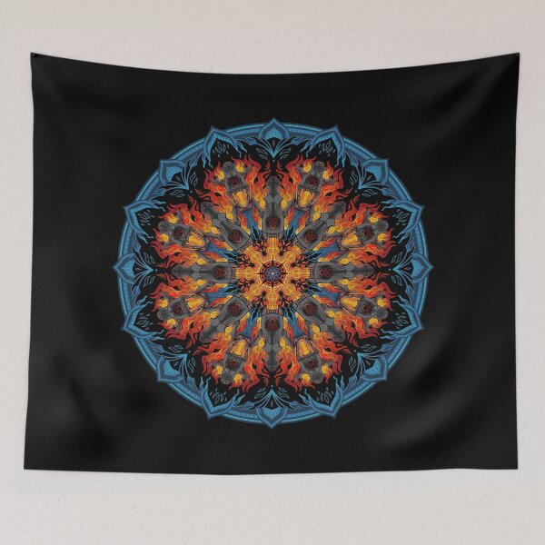 Item preview, Skulls of Fire Mandala designed and sold by PaleoPanthera.