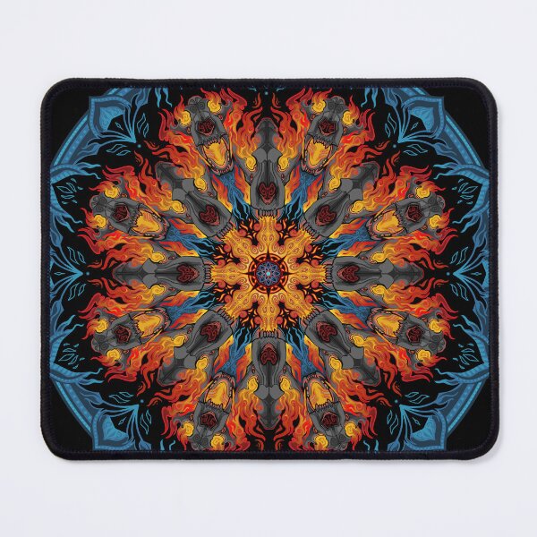 Item preview, Skulls of Fire Mandala designed and sold by PaleoPanthera.