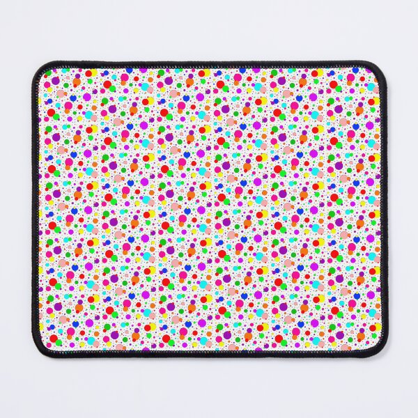 Item preview, Multi Size Rainbow Polka Dots on a White Background, Small Sized Repeating Pattern designed and sold by Nicolette Olivier.