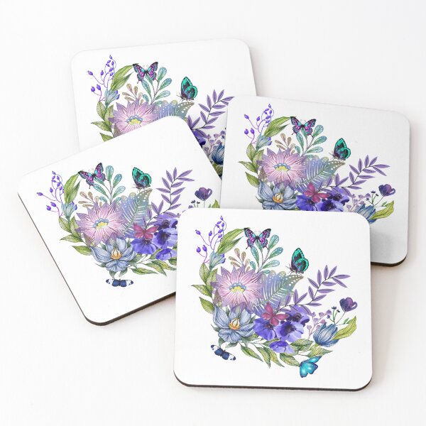 Item preview, Flowers and Foliage with Butterflies designed and sold by tomorrowsart.