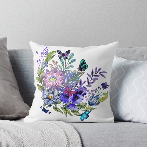Item preview, Flowers and Foliage with Butterflies designed and sold by tomorrowsart.