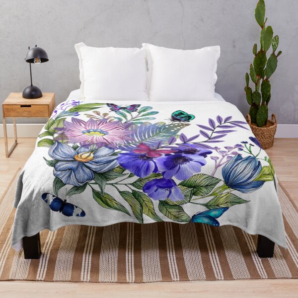 Item preview, Flowers and Foliage with Butterflies designed and sold by tomorrowsart.