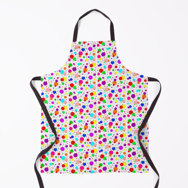 Item preview, Multi Size Rainbow Polka Dots on a White Background, Large Sized Repeating Pattern designed and sold by Nicolette Olivier.