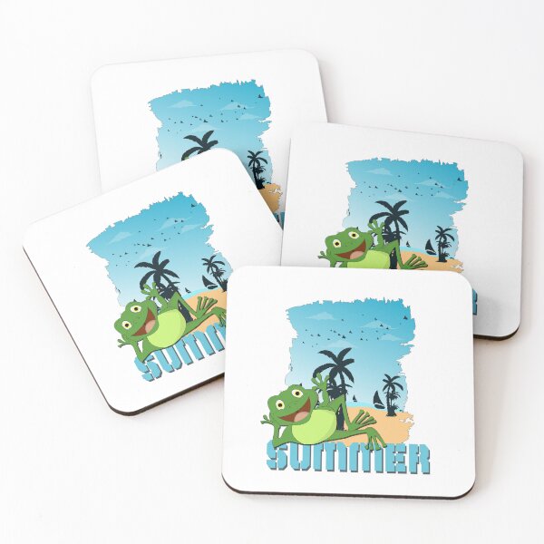 Item preview, Frog at The Beach designed and sold by Tamer ⭐⭐⭐⭐⭐.