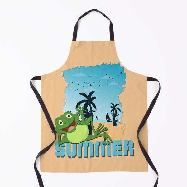 Item preview, Frog at The Beach designed and sold by Tamer ⭐⭐⭐⭐⭐.