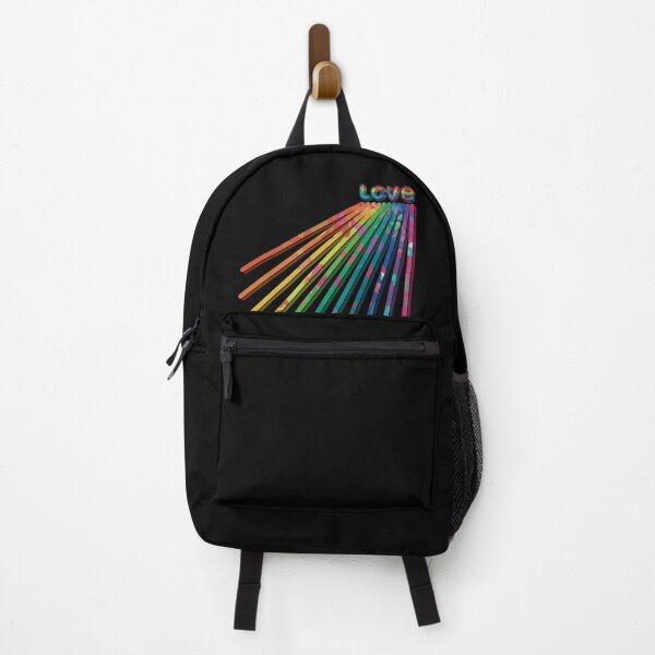 Item preview, Let your Love shine!! Rainbow Rays with hearts Pride Retro Vibes designed and sold by MunsyArt.